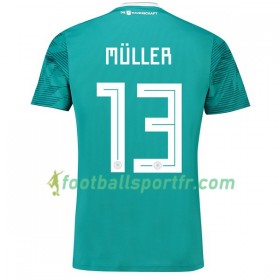 Tenue Allemagne MUller 13 Exterieur Coupe du monde 2018 Maillot de Foot